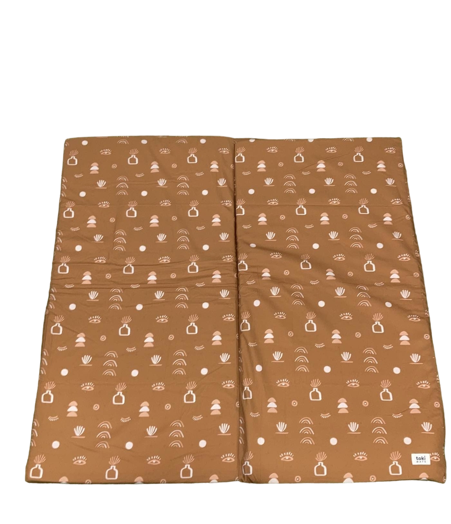Toki Mats Standard Padded Play Mat 40" x 40", Desert
