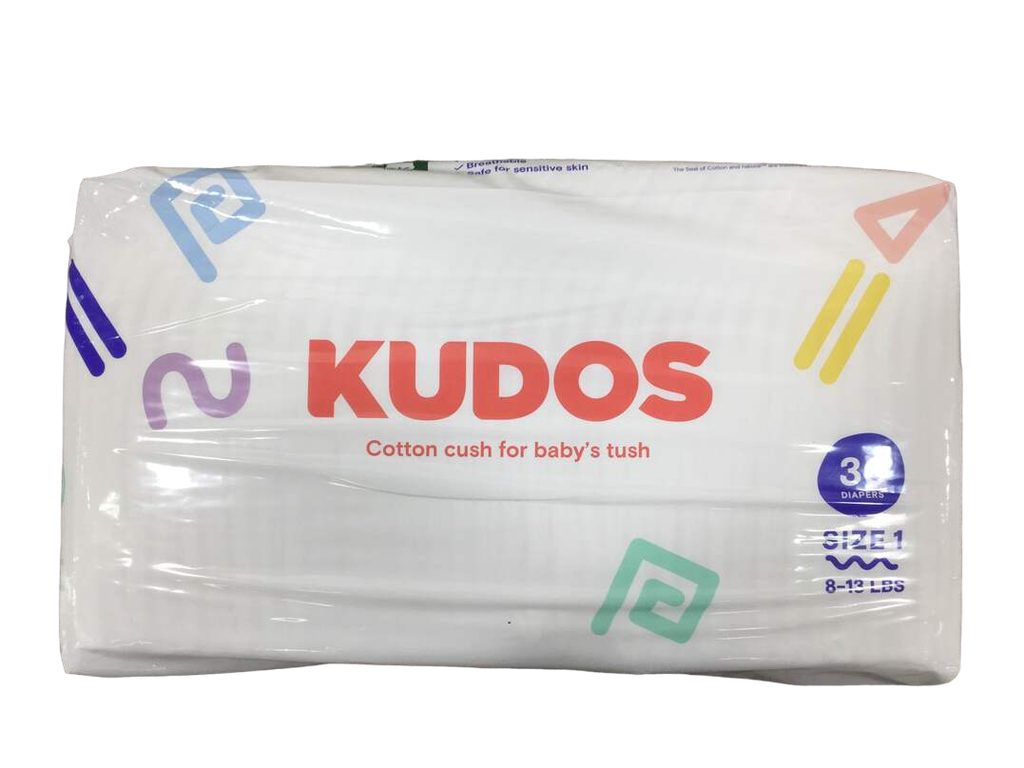 Kudos Diapers 36 Ct, 1, White, 36ct