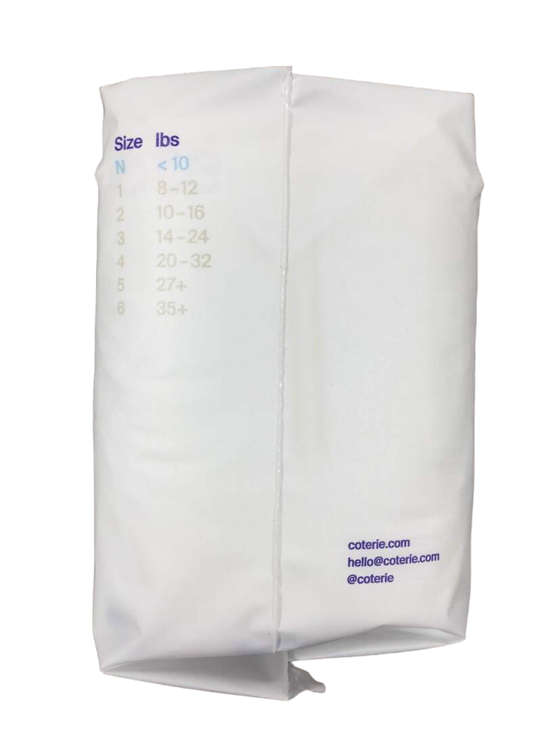 Coterie Newborn Diapers, 31 Count