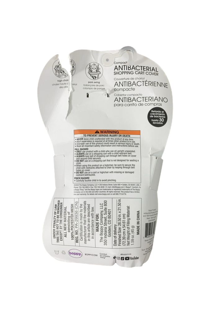 Boppy Compact Antibacterial Shopping Cart Cover