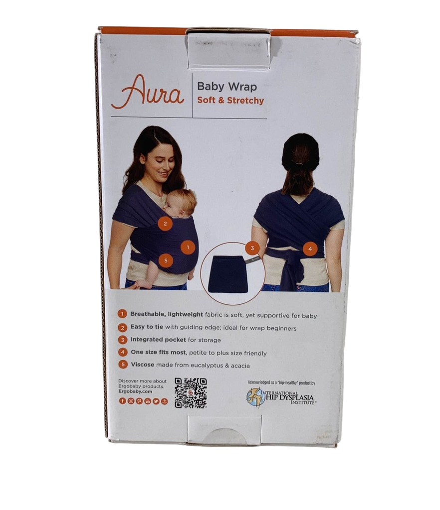 Ergobaby Aura Baby Wrap, Black