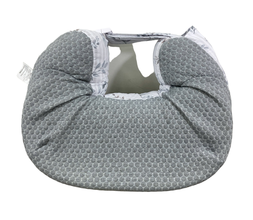 Boppy Best Latch Breastfeeding Pillow, Gray Leaf Stripe