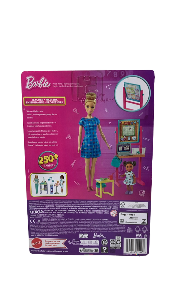 Coffret Barbie I Can Be Nursery School Teacher – 2 Poupées Tout-petits + Aire De Jeux – 2012