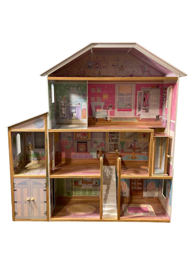 KidKraft Grand View Mansion Dollhouse with EZ Kraft Assembly