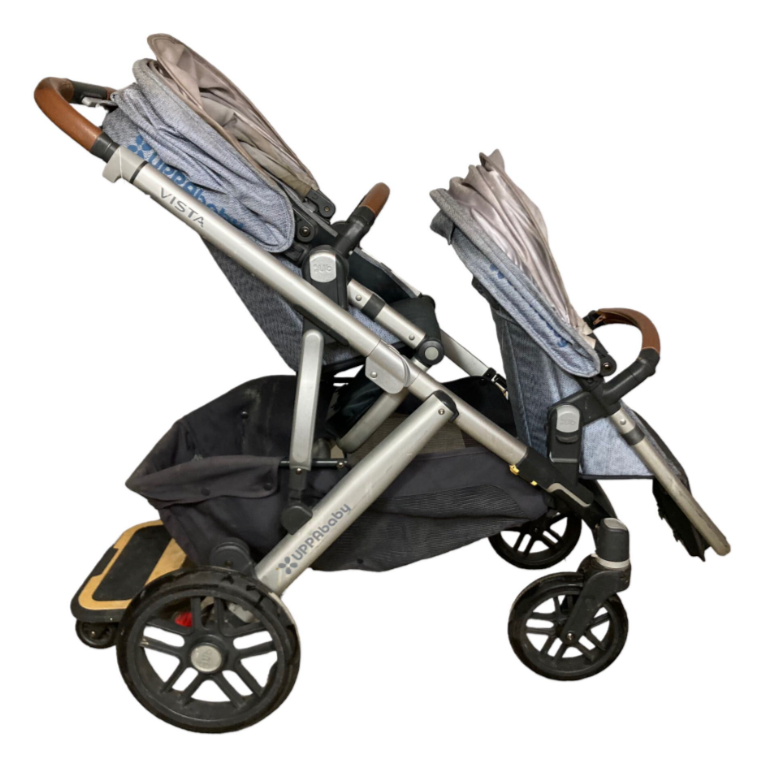 UPPAbaby VISTA Double Stroller with Snack Trays and Piggyback, 2017, B