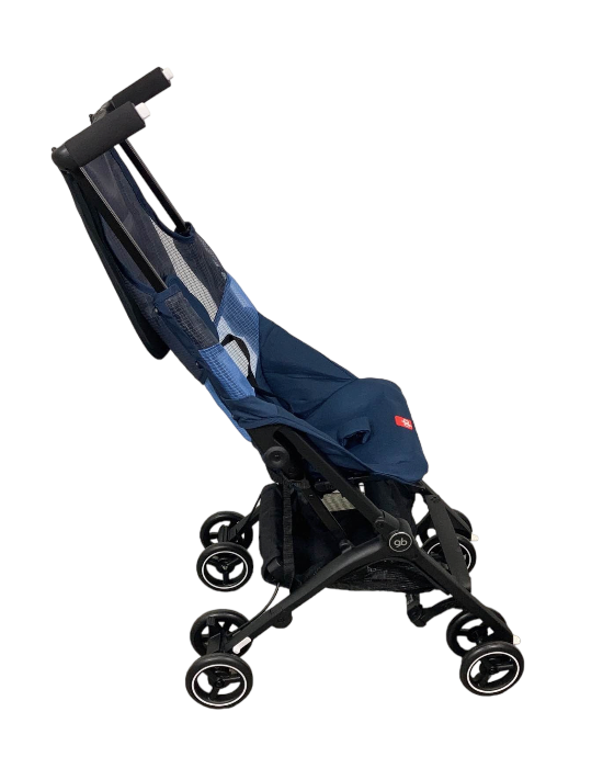  gb Pockit+ All-Terrain, Ultra Compact Lightweight Travel  Stroller with Canopy and Reclining Seat in Night Blue, 10.6 pounds : Baby