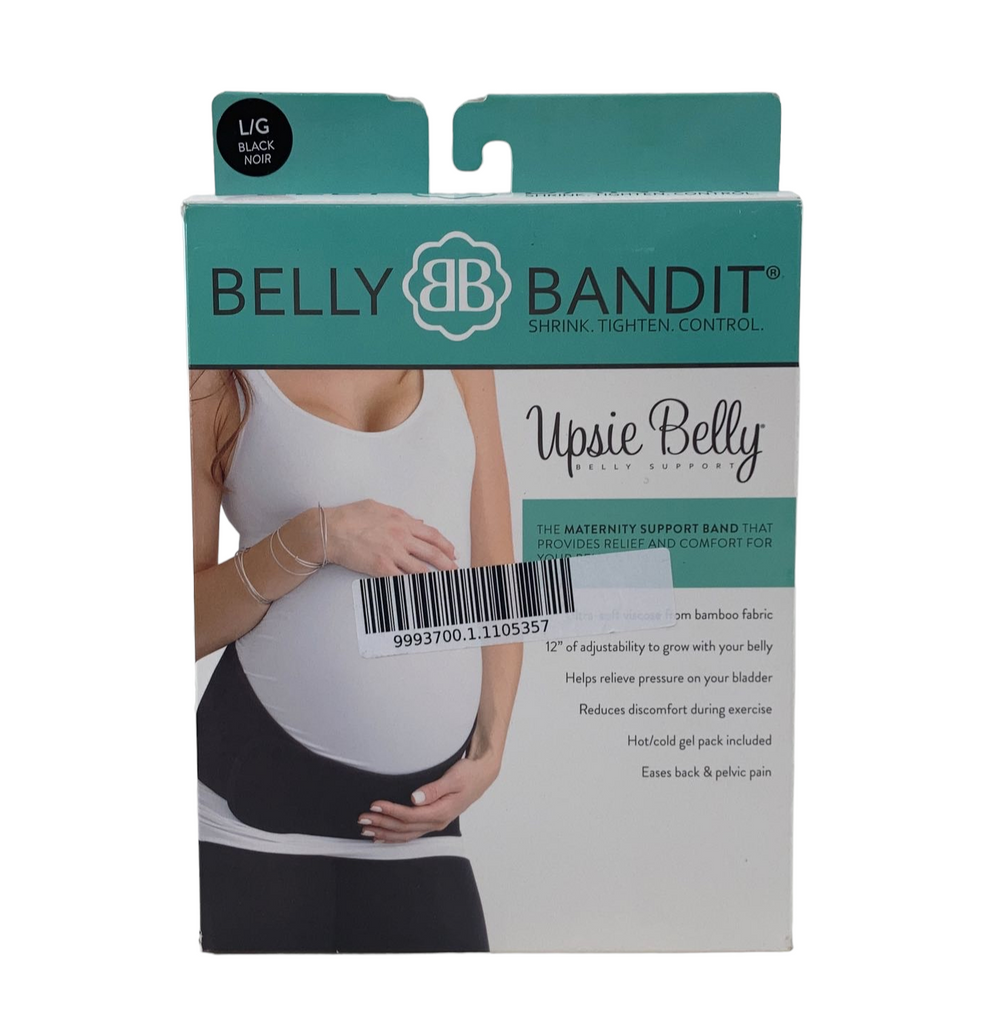 Belly Bandit Upsie Belly Pregnancy Support Band, Black, XXL