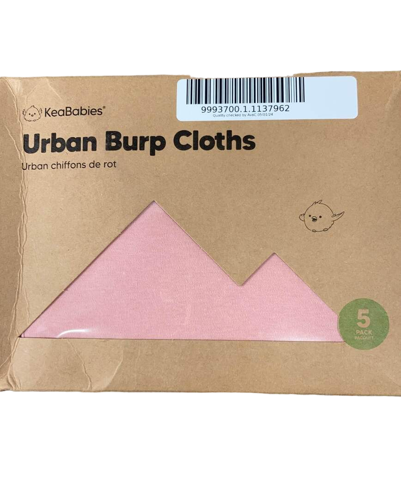 KeaBabies Urban Burp Cloths, Muted Pastel