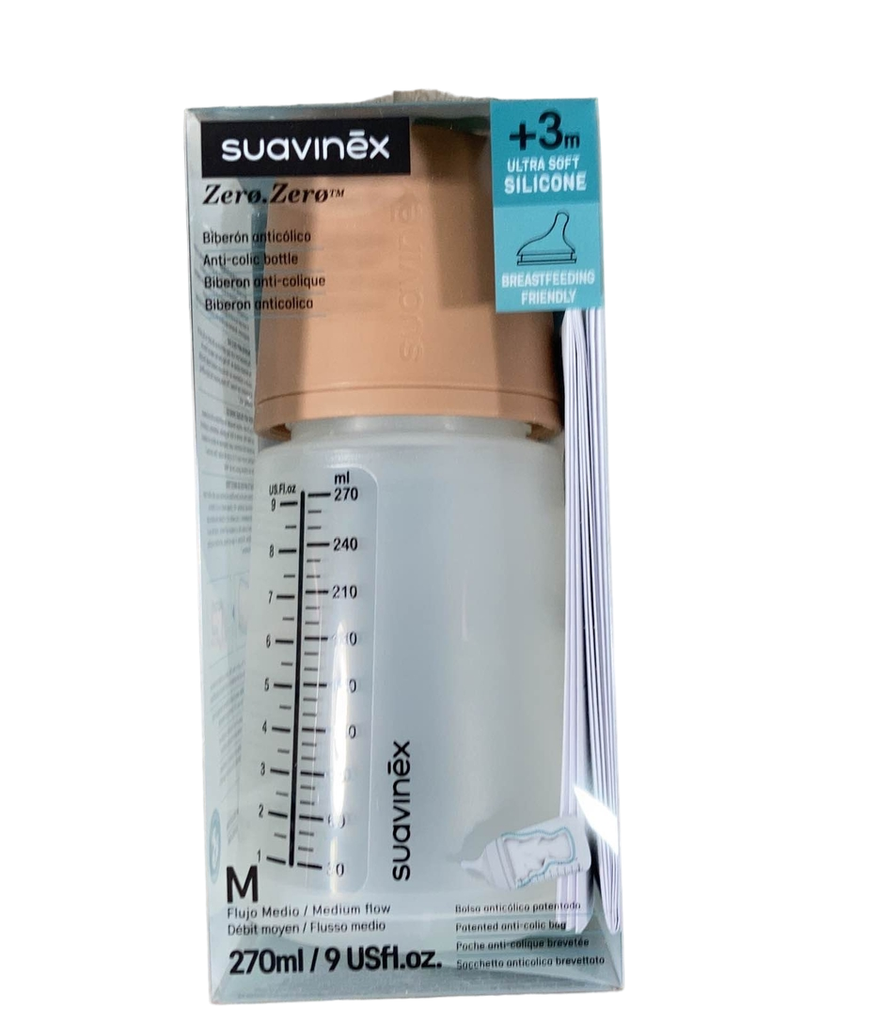 Suavinex Zero Zero Anti-Colic Babyflaschensauger - 2er Pack Für Gestillte Babys Ab 0 Monate