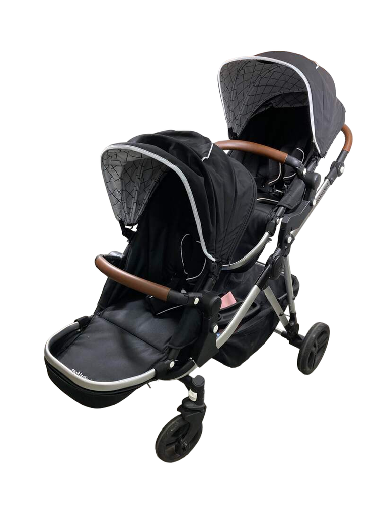 Mockingbird Single To Double Stroller With 2nd Seat, 2020, Black, Wind