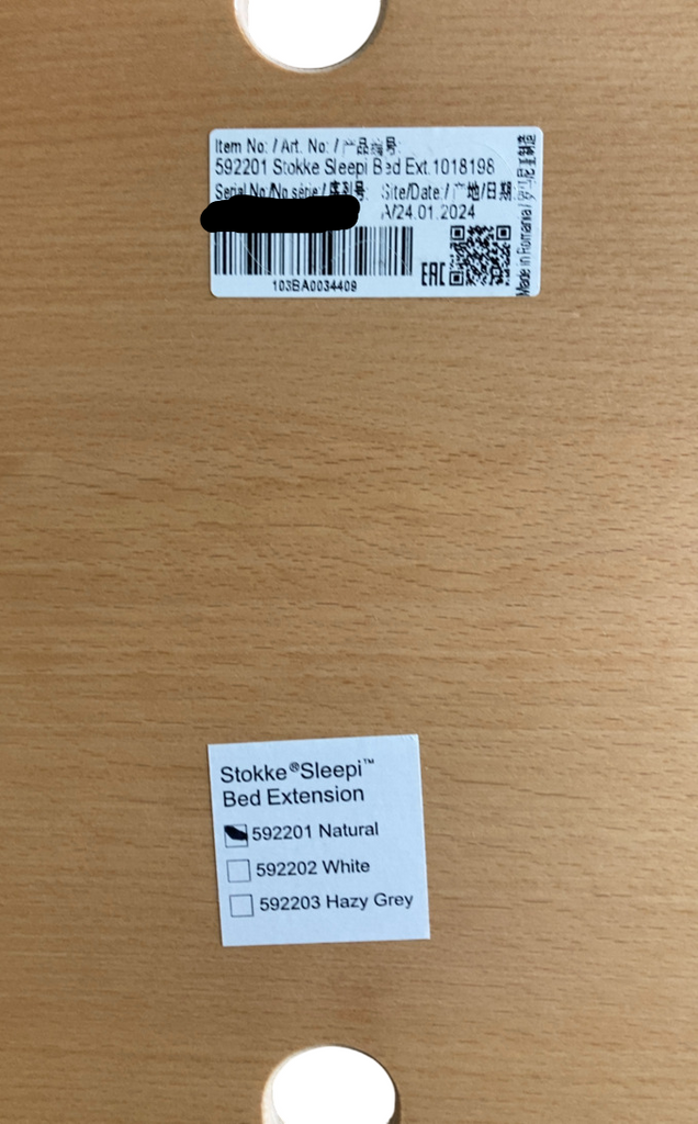 Stokke Sleepi Crib Extension Kit, Natural