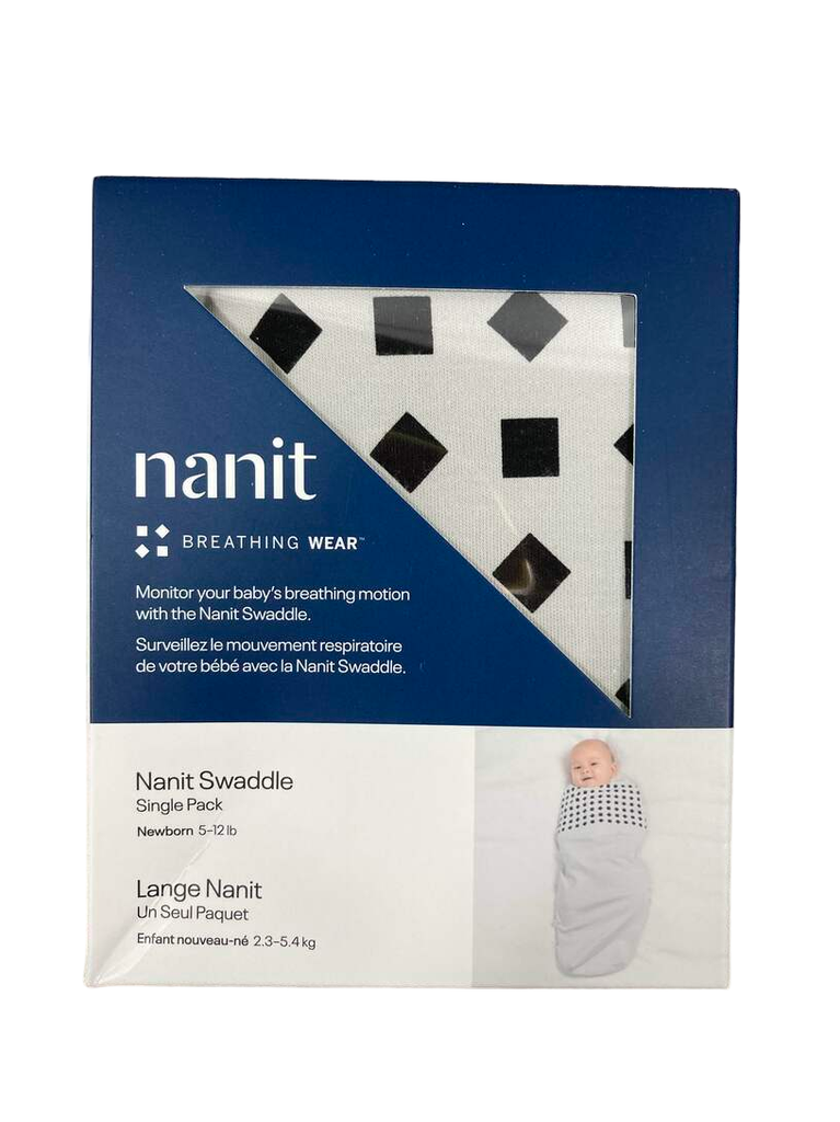 Nanit Breathing Wear Swaddle, Pebble Grey, Newborn