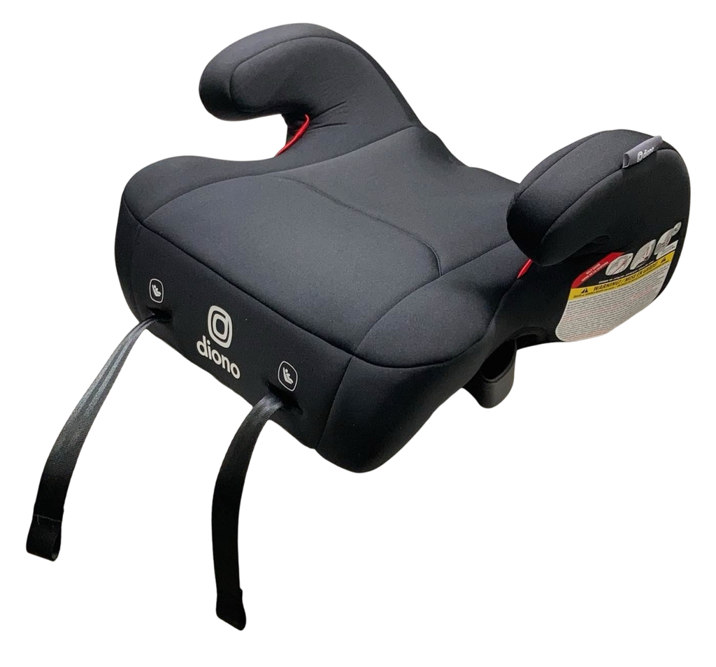 Diono Solana 2 Backless Booster Seat, Black, With LATCH, 2023