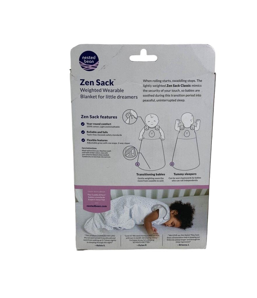 Nested Bean Zen Sack Classic, Monogram Gold, TOG 0.5