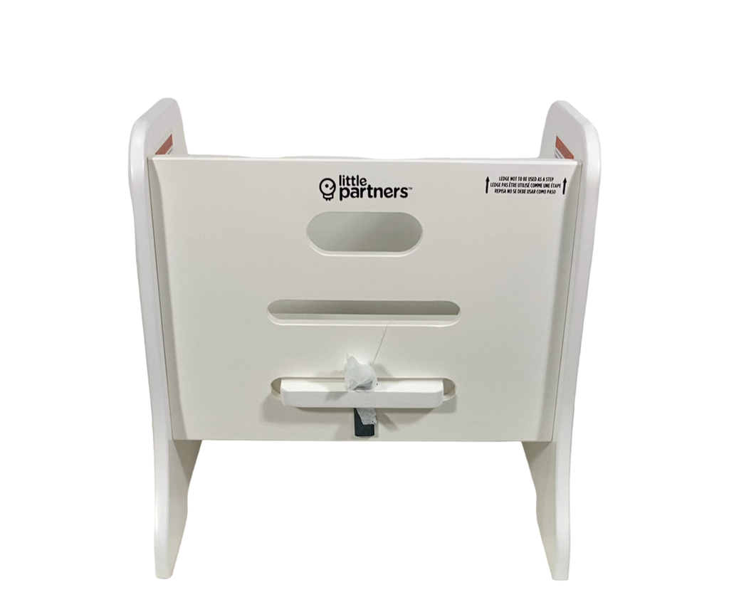 Little Partners Toddler Step Up Stool, Soft White