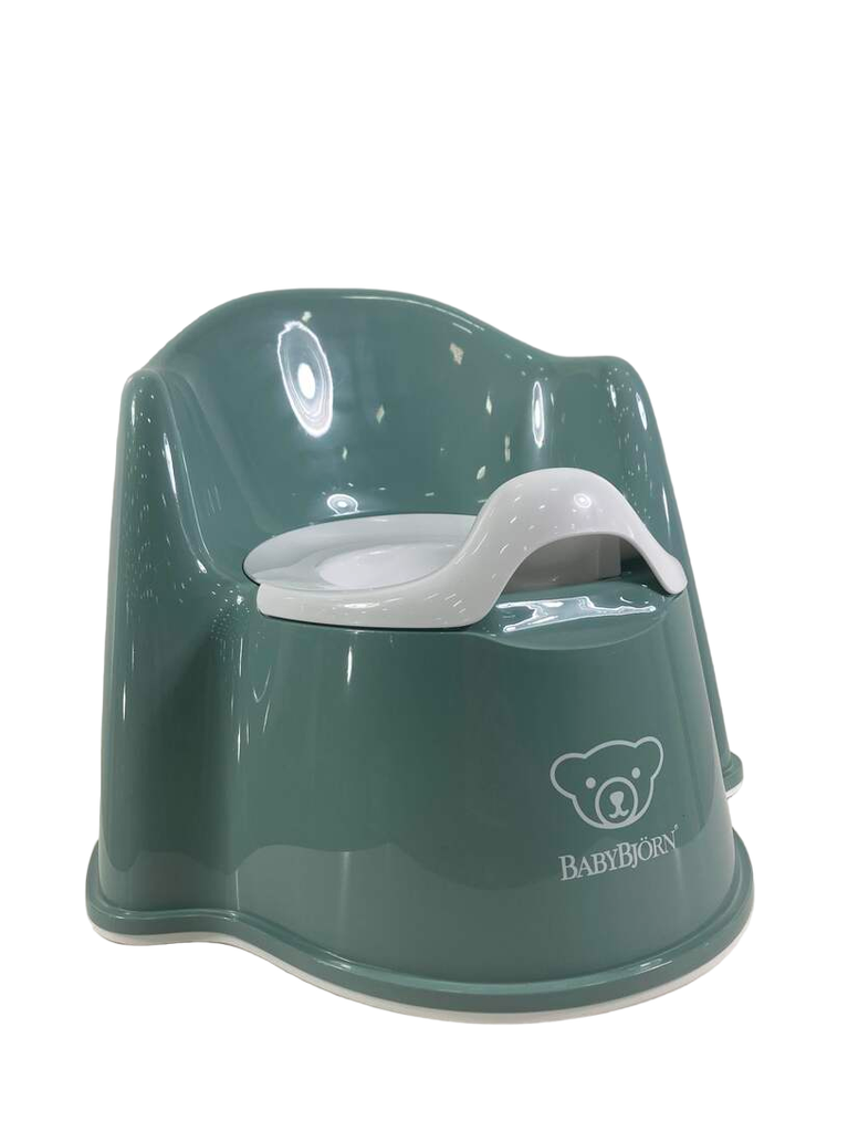 BabyBjorn Potty Chair, Deep Green/White
