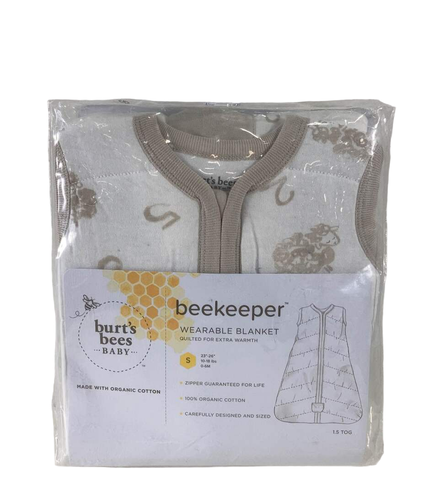 Burt's Bees Baby Beekeeper Wearable Blanket, Small, 1.5 TOG (Medium We