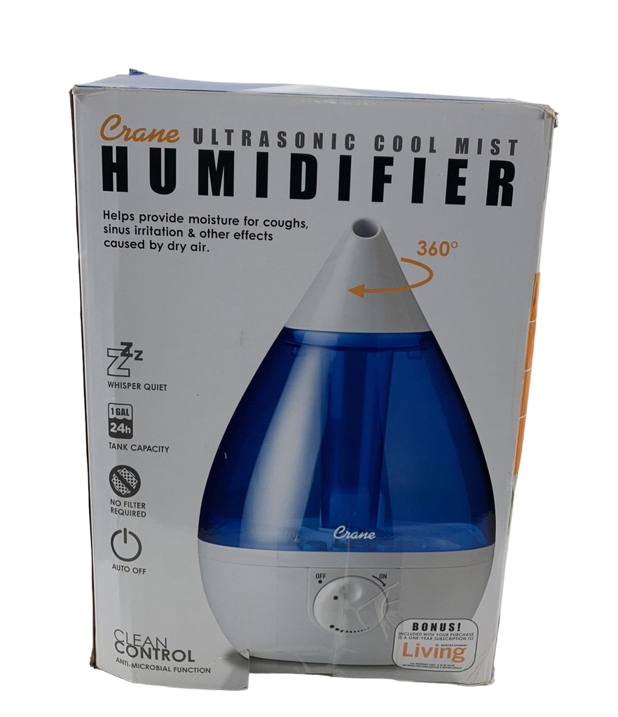 Crane Ultrasonic Cool Mist Humidifier Blue