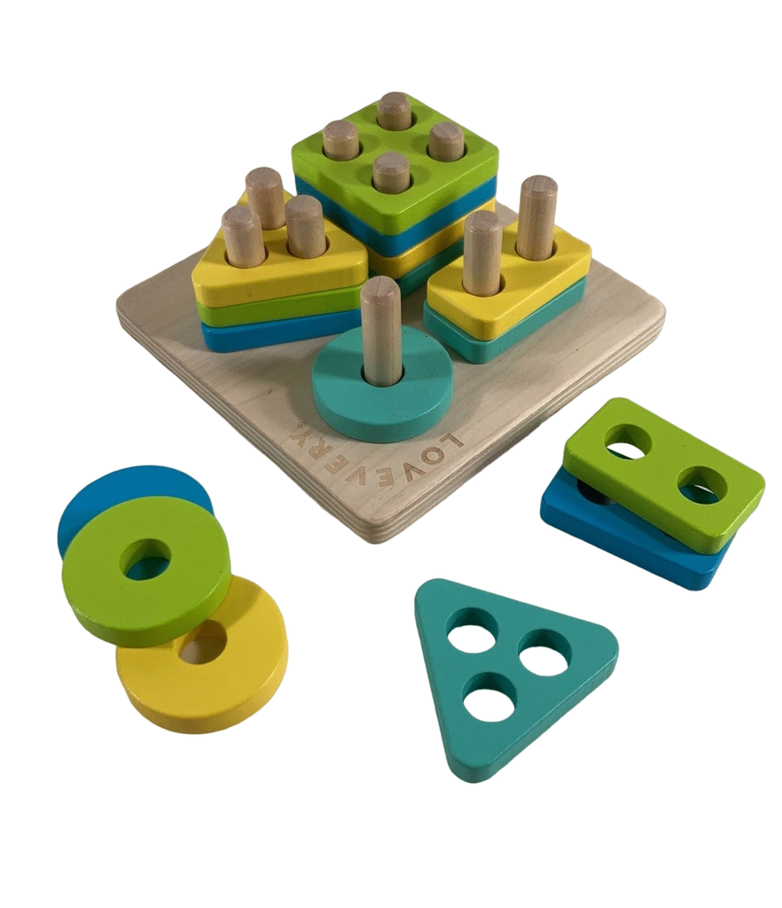 Lovevery Sort and Stack Peg Puzzle