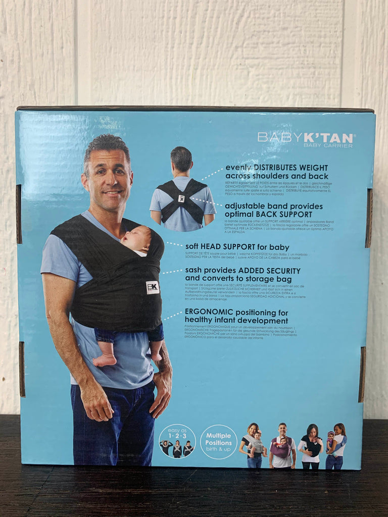 Baby K'tan Baby Carrier, Small, Original, Black