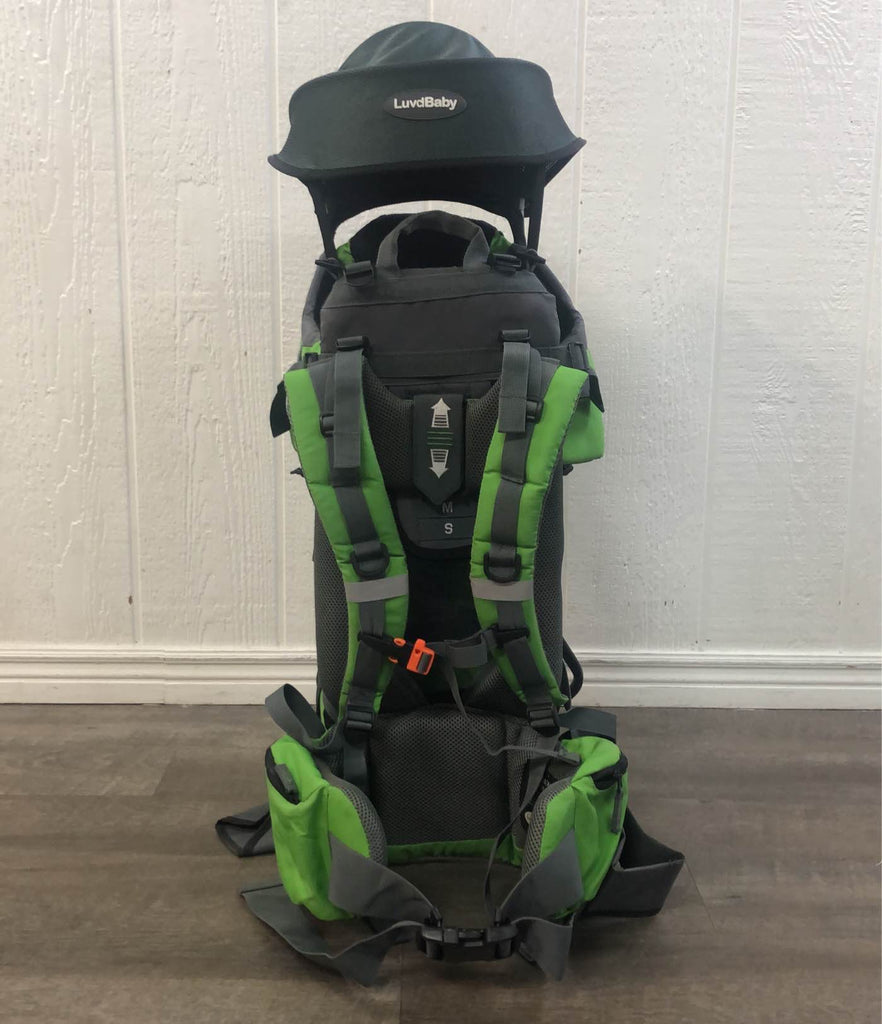 Luvdbaby Premium Baby Backpack Carrier for Hiking with Kids, Green