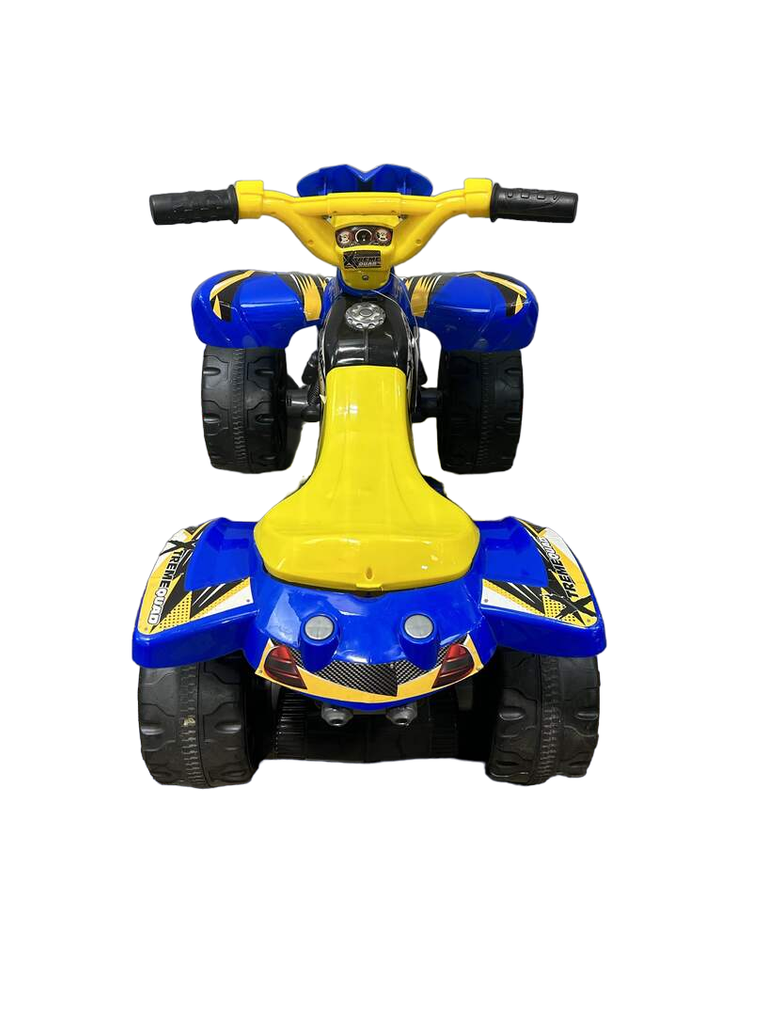 Kids Motorz Xtreme Quad 6V Vehicle, Blue and Yellow