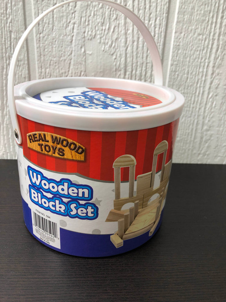 Real Wood Toys Wooden Block Set