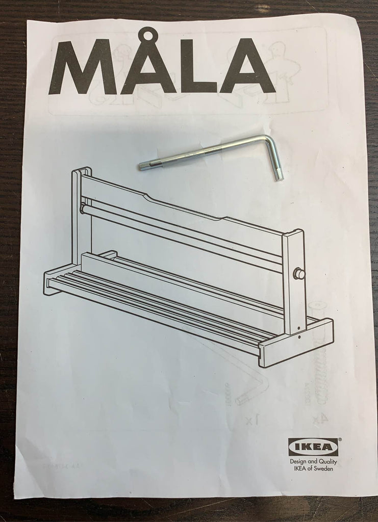 IKEA MALA Tabletop Paper Holder And Paper Roll