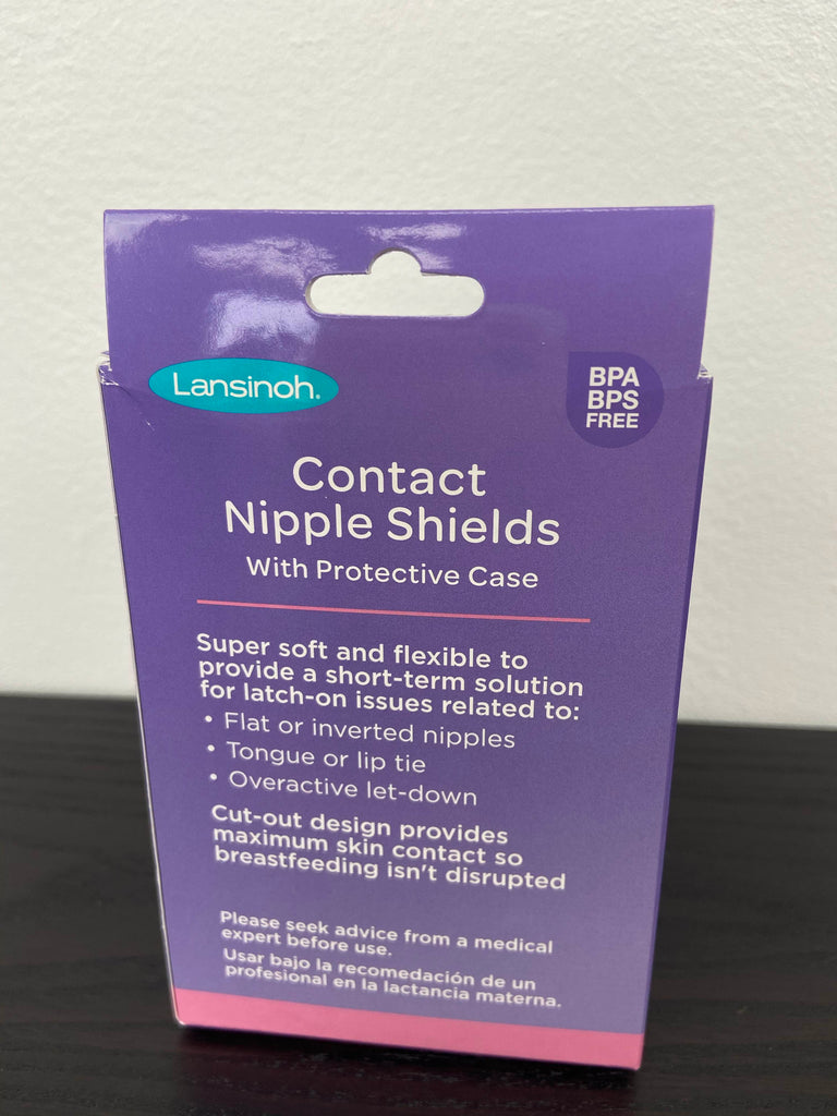 Lansinoh Contact Nipple Shields with Case, 20 mm - 2 ct