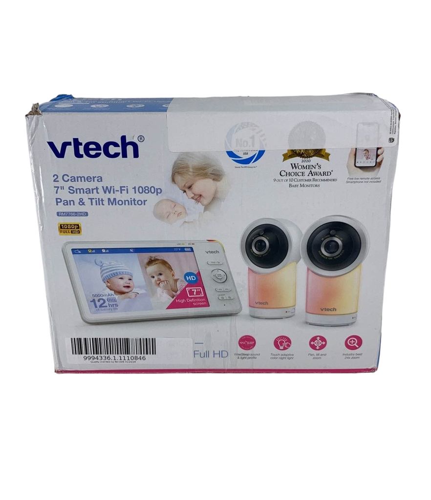 VTech 2 Camera 5 Smart Wi-Fi 1080p Pan & Tilt Video Monitor