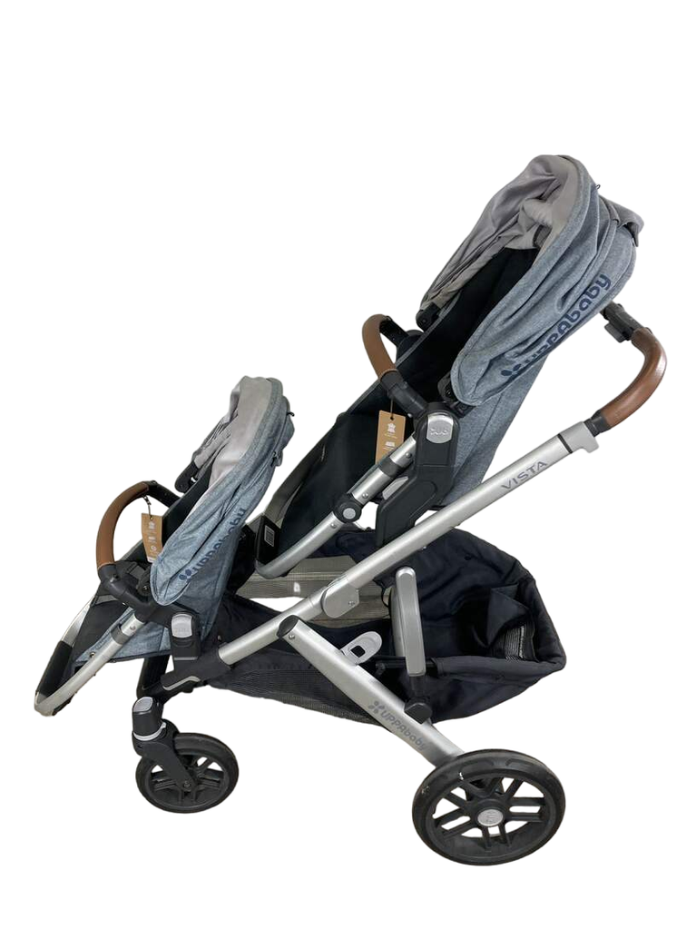 UPPAbaby VISTA Double Stroller, 2019, Gregory (Blue Melange)