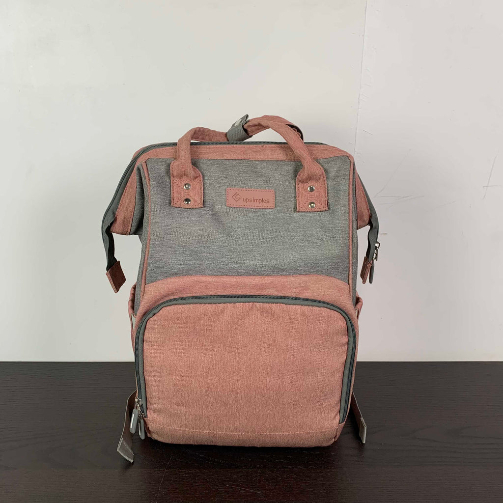 Upsimples diaper shop bag pink