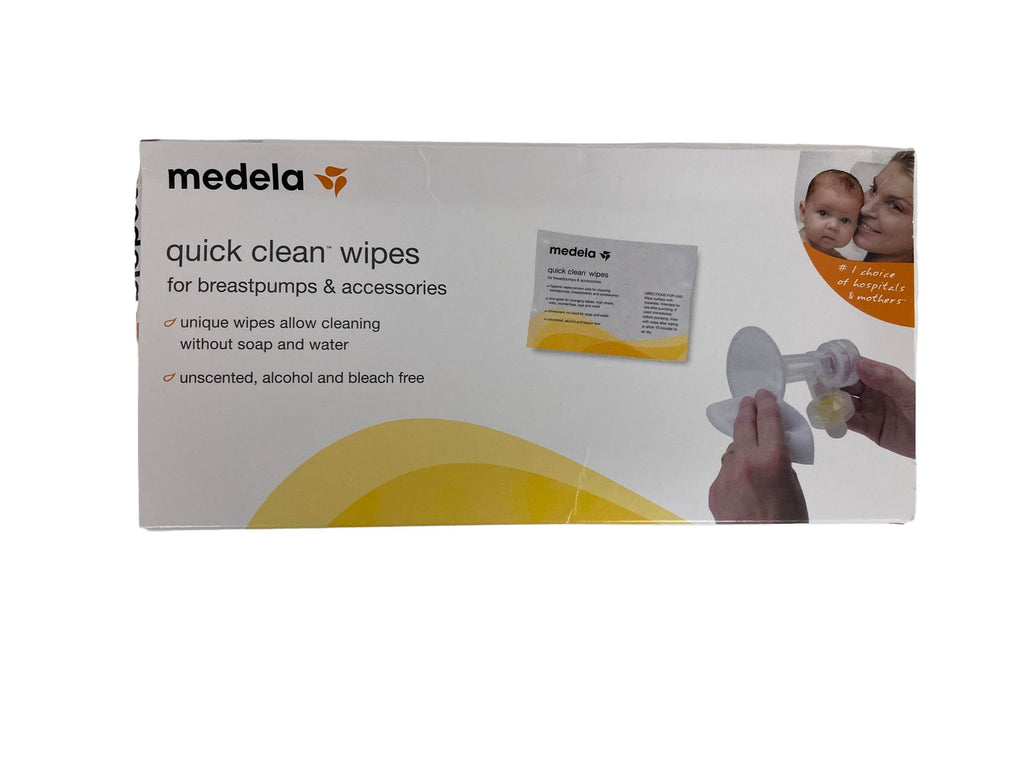 Medela Quick Clean Breast Pump And Accessory Wipes, 40 Count, Individually  Wrapped Convenient And Hygienic On-The-Go Cleaning Of Tables, Countertops