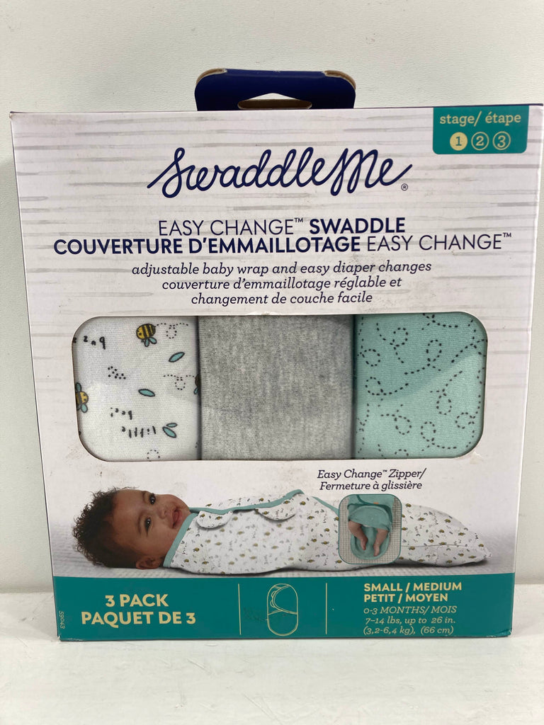 SwaddleMe Original Swaddle Wrap With Easy Change, 3pk, Small / Medium