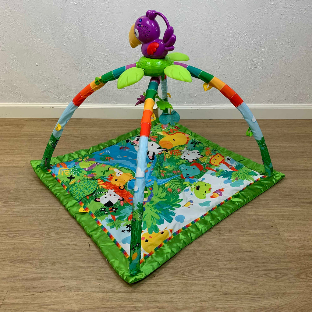 Fisher-Price Rainforest Music & Lights Deluxe Gym, baby gym with