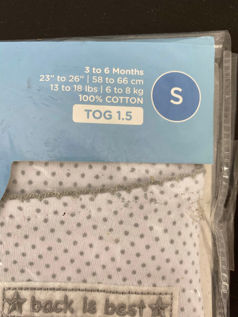 Halo SleepSack Swaddle, Small, Gray Pin Dot