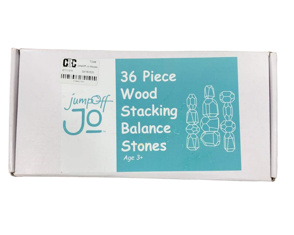 JumpOff Jo Wooden Sorting Stacking Balancing Stone Rocks