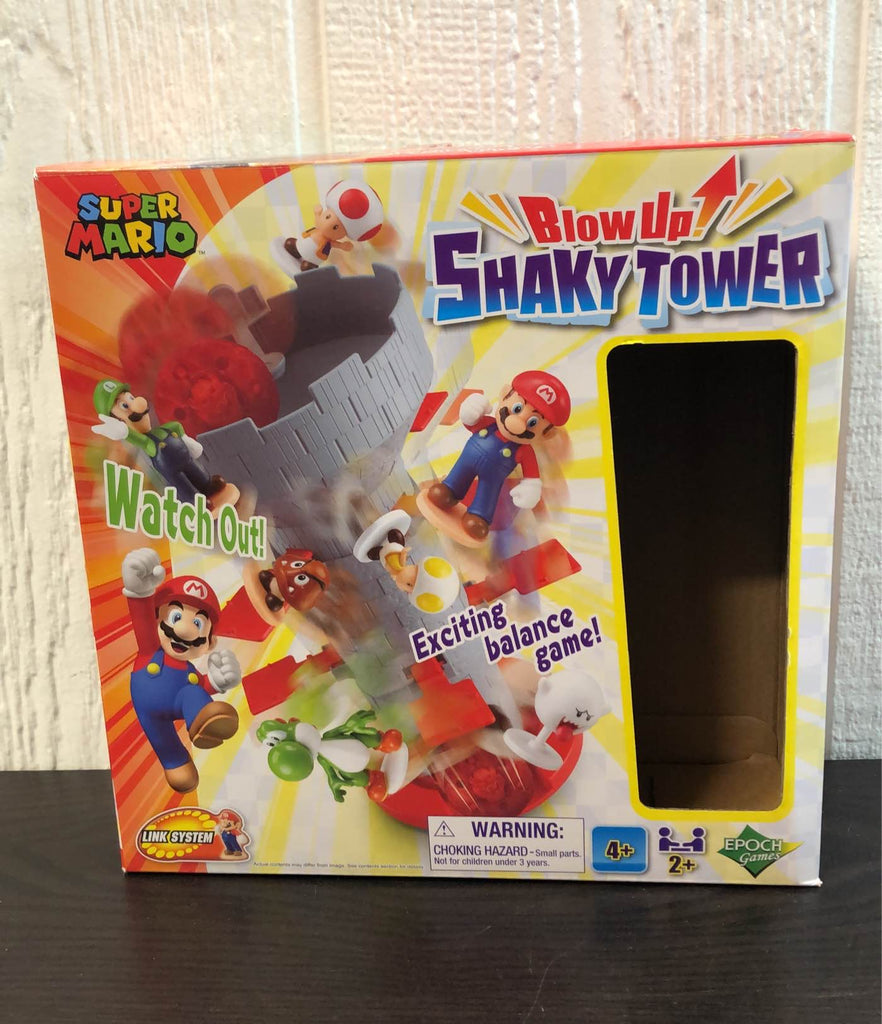 Epoch Games Super Mario Blow up! Shaky Tower Balancing Game