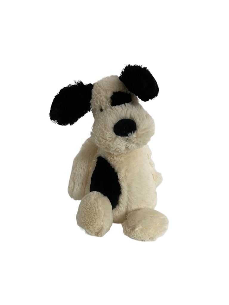 Jellycat Bashful Black and Cream Puppy Kids Stuffed Animal +