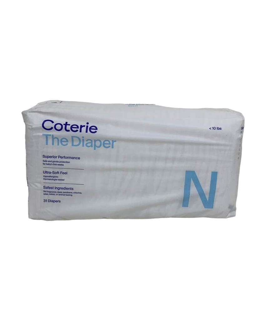 Coterie Newborn Diapers, 31 Count