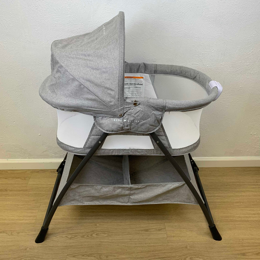 Baby Delight Beside Me Doze Deluxe Bedside Pebble Grey
