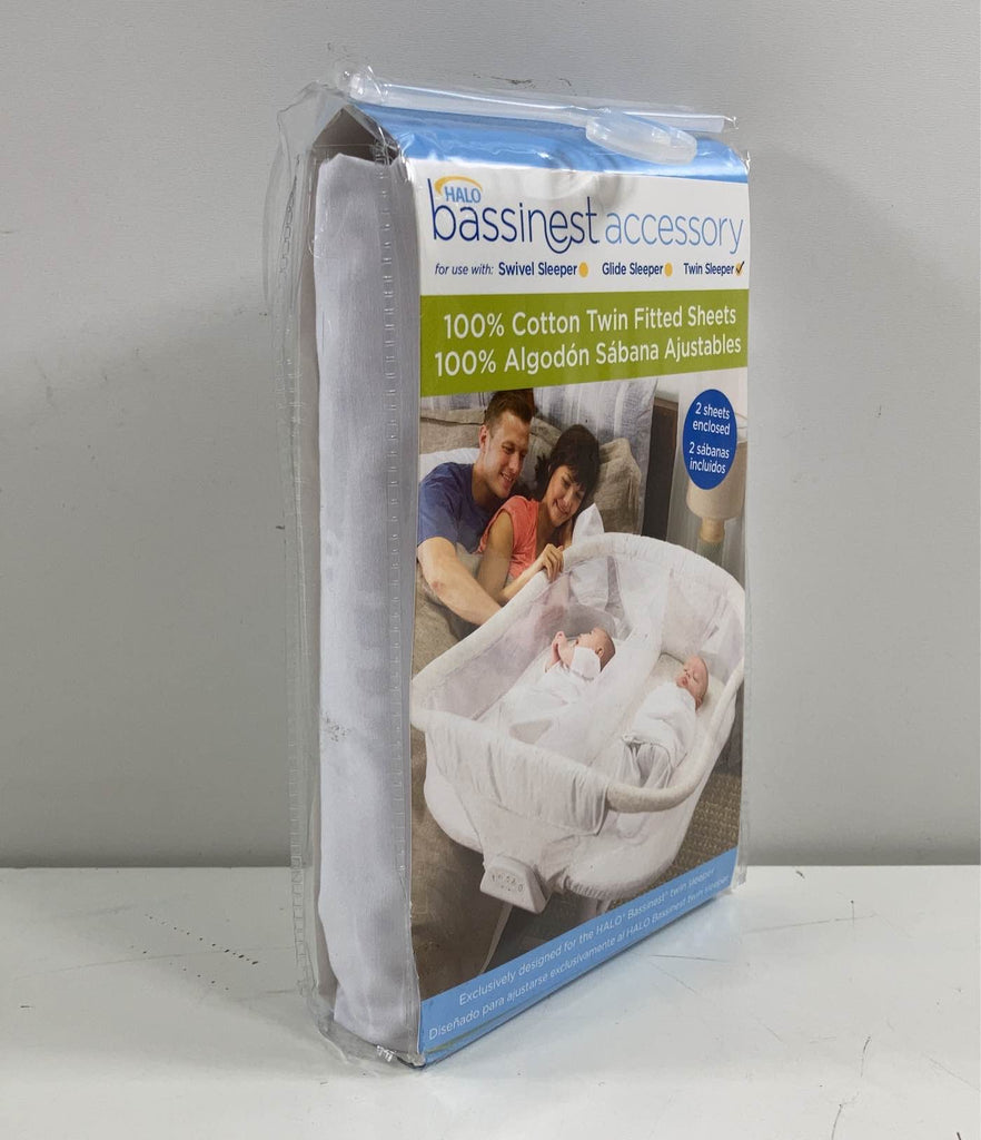 Halo BassiNest Twin Sleeper Fitted Sheets, Set Of 2