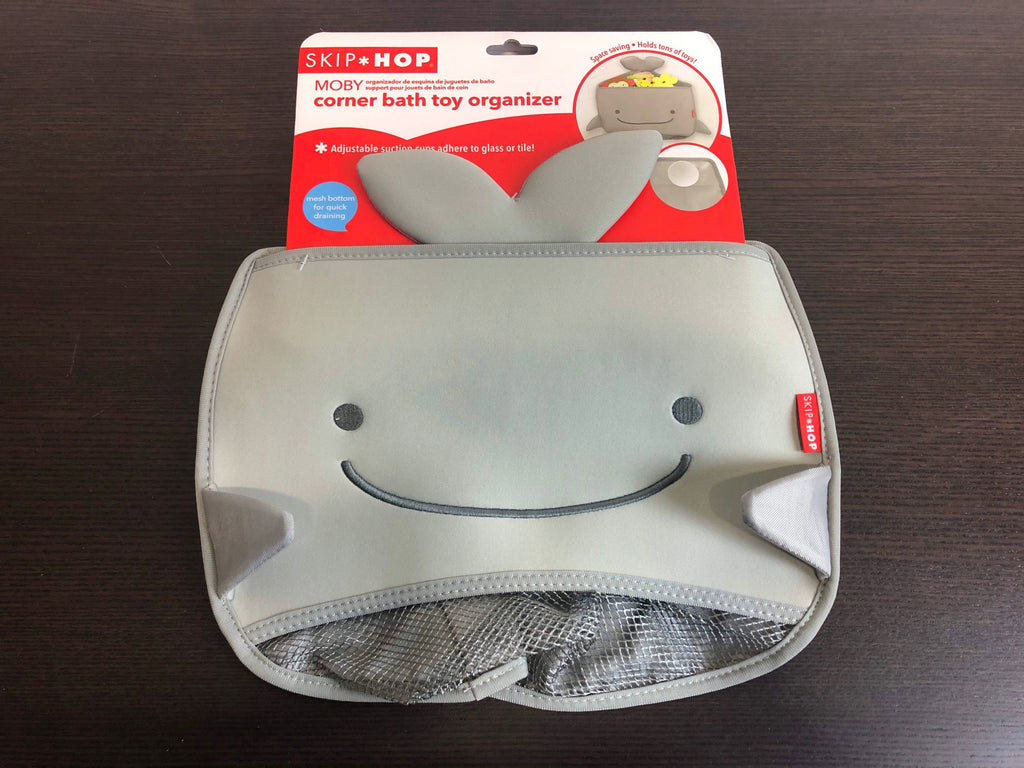 Skip Hop Moby Corner Bath Toy Organizer, Grey