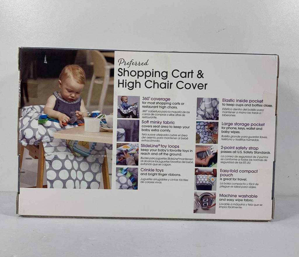Boppy Preferred Shopping Cart And High Chair Cover, Jumbo Dots