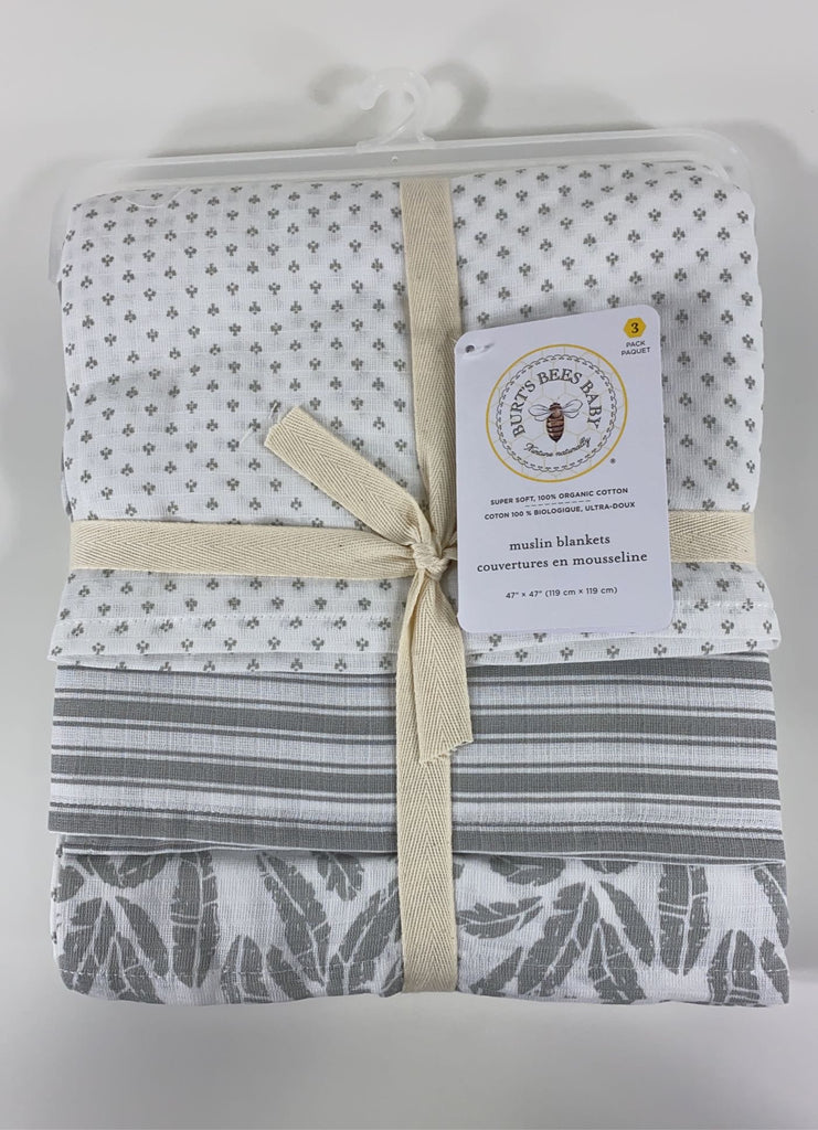 Burt’s Bees Baby Muslin Blankets, Dottie Bee