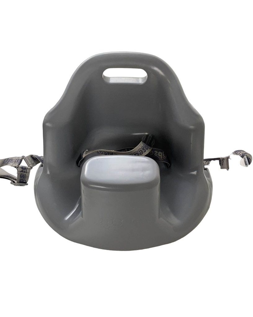 Upseat Baby Floor Chair and Booster Seat with Tray, Grey