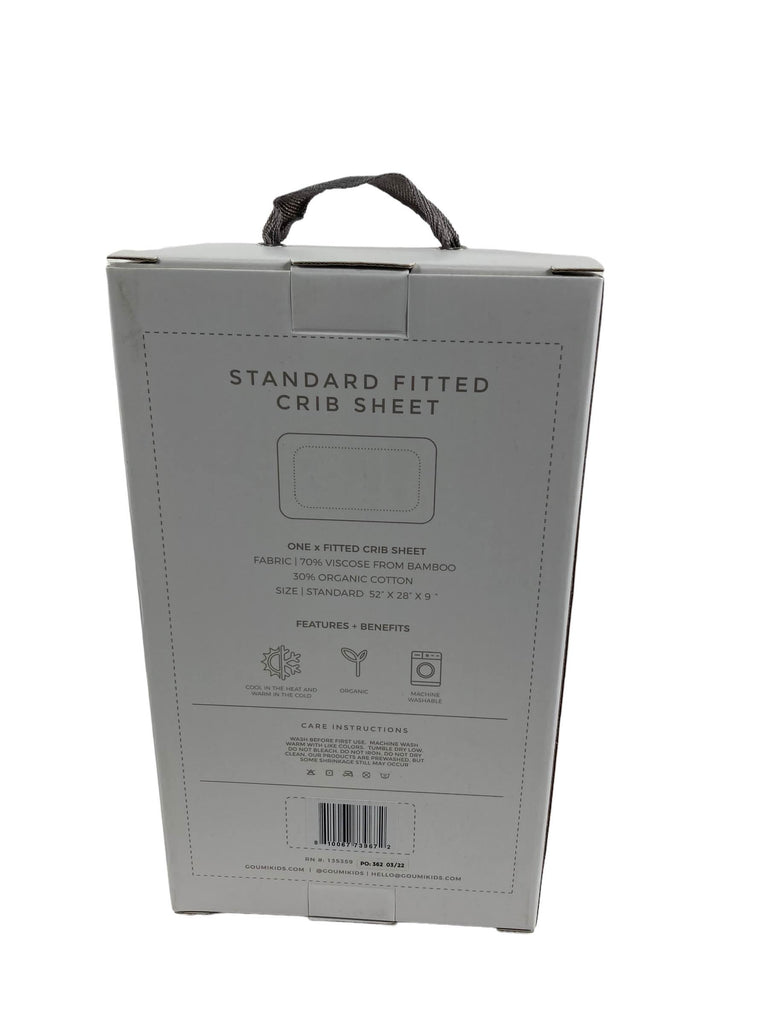 Goumikids Fitted Crib Sheet, Sandstone