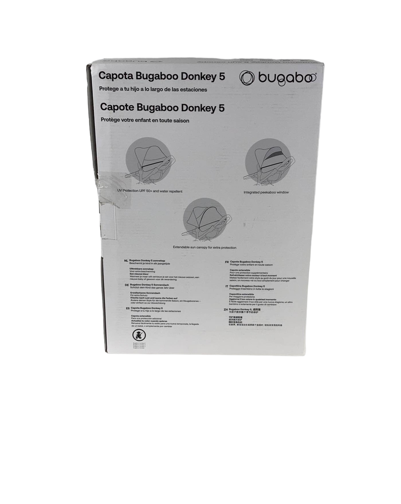 Bugaboo Donkey 5 Sun Canopy, Morning Pink