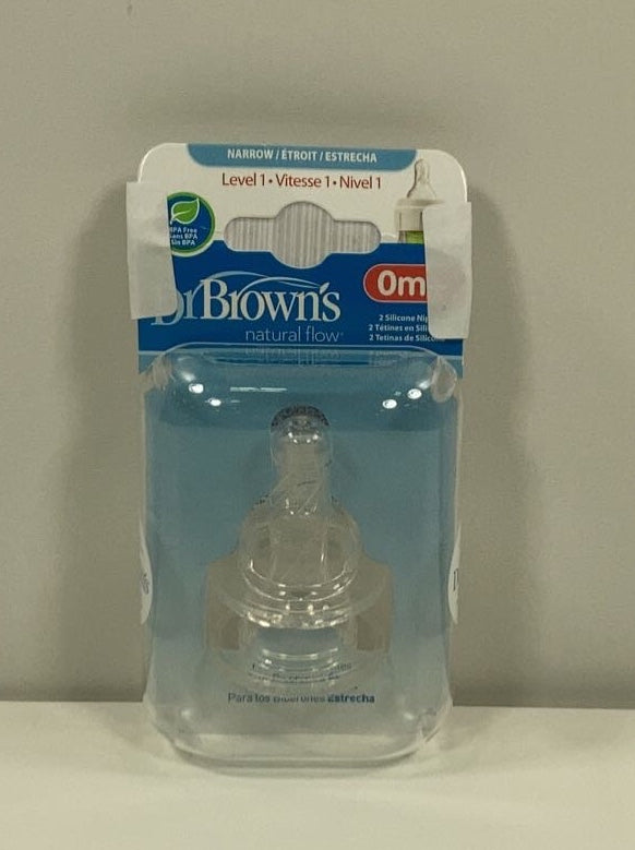 Dr. Brown's Nipples, 2 Pack, Level 1