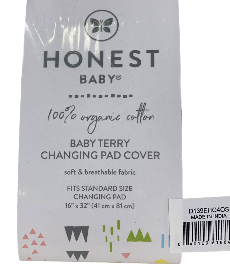 Honest Baby Organic Cotton Changing Pad Cover, Heather Gray
